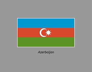 Image showing flag of azerbaijan