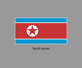 Image showing flag of north korea