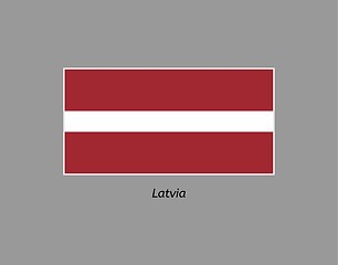 Image showing flag of latvia