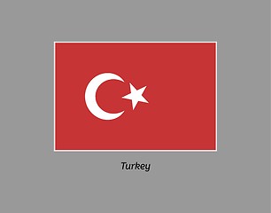 Image showing flag of turkey