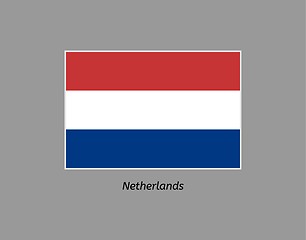 Image showing flag of netherlands