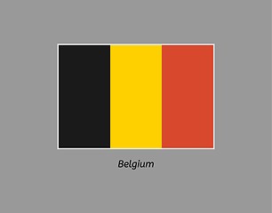 Image showing flag of belgium