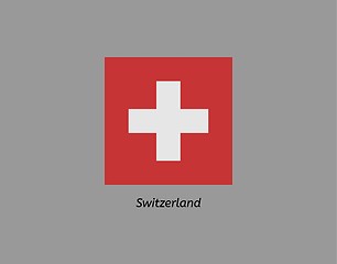 Image showing flag of switzerland