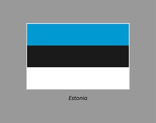 Image showing flag of estonia