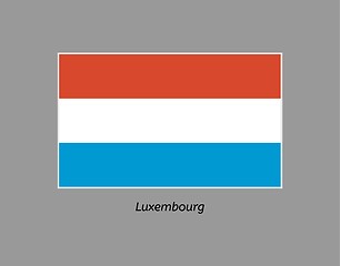 Image showing flag of luxembourg