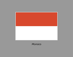 Image showing flag of monaco