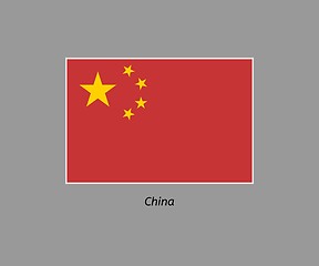 Image showing flag of china