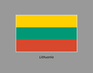 Image showing flag of lithuania