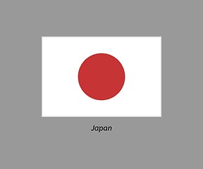 Image showing flag of japan