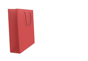 Image showing red paper bag