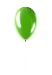 Image showing party green balloon