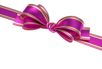 Image showing pink ribbon and bow