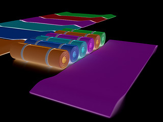 Image showing karemats. 3D illustration