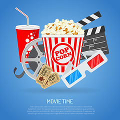 Image showing Cinema and Movie time