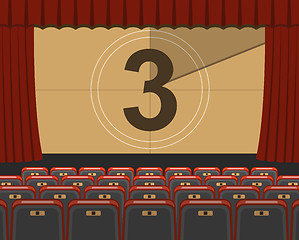 Image showing cinema auditorium with seats