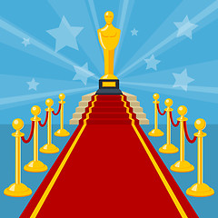 Image showing red carpet award