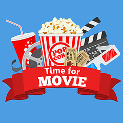 Image showing Cinema and Movie time