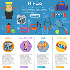 Image showing Fitness and gym infographics