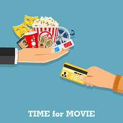 Image showing Cinema and Movie time