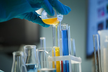 Image showing Photography of laboratory chemical tests