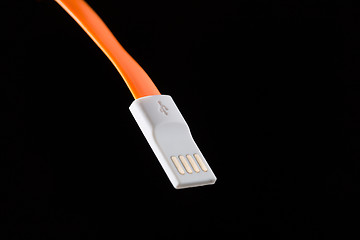 Image showing Orange cable on isolated background