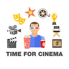 Image showing Cinema and Movie time