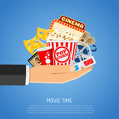 Image showing Cinema and Movie time