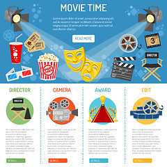 Image showing Cinema and Movie infographics