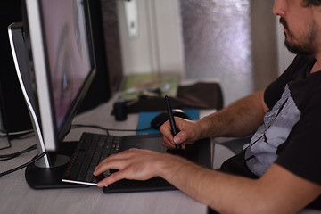 Image showing graphic designer at work