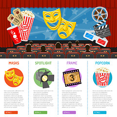 Image showing Cinema and Movie infographics