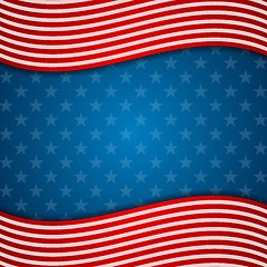 Image showing Memorial Day abstract USA flag colors background