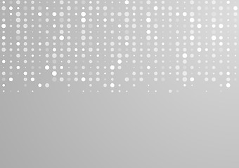 Image showing Shiny light grey circles tech pattern