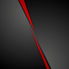 Image showing Abstract dark red black corporate tech background