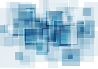 Image showing Hi-tech blue abstract background