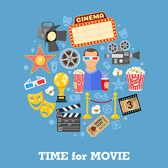 Image showing Cinema and Movie time