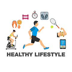 Image showing Healthy Lifestyle concept