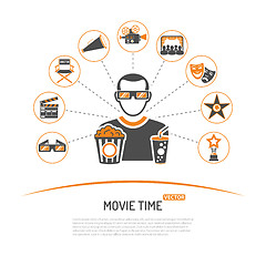 Image showing Cinema and Movie concept