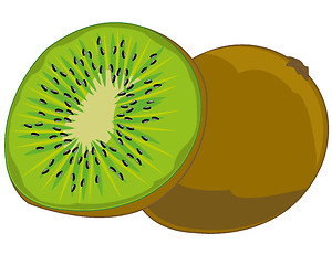 Image showing Tropical fruit kiwi