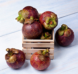 Image showing Arrangement of Fresh Mangosteen