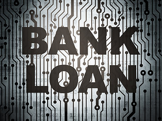 Image showing Money concept: circuit board with Bank Loan