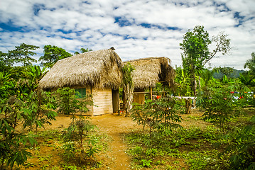 Image showing Wooden houses in Bolivia