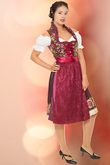 Image showing Beautiful fashion, woman in the Dirndl