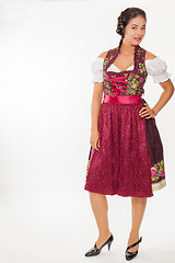 Image showing Young woman in the Dirndl
