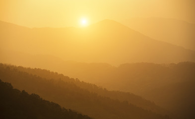 Image showing Tai Mo Shan sunset