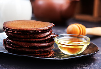 Image showing chocolate pancakes