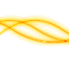 Image showing Abstract orange waves background