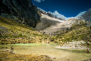 Image showing Countryside around Alpamayo