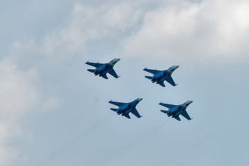 Image showing Military air fighter SU-27