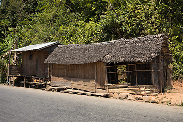 Image showing African malagasy huts in Andasibe region