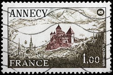 Image showing Annecy City Stamp